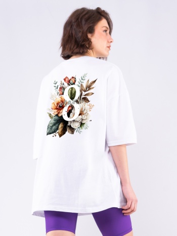 c1119 | march flowers - oversized άσπρο c1119