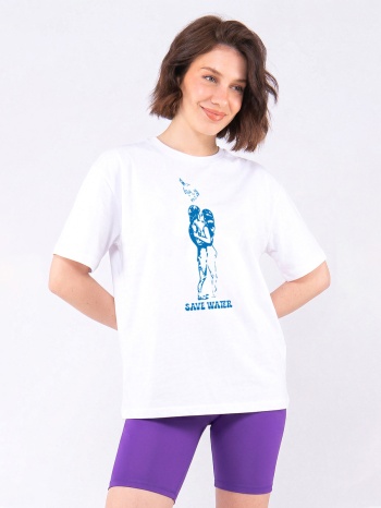 c1134 | save water - oversized άσπρο c1134