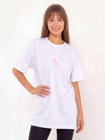 c1141 | balloon dog - tee άσπρο c1141