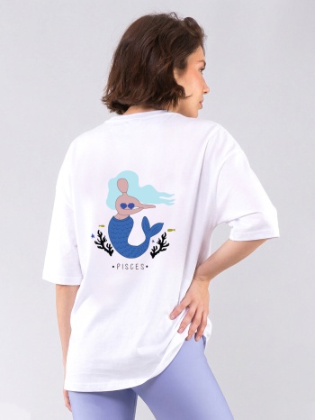 c1173 | pisces - oversized άσπρο c1173