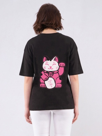c1200 | maneki neko - oversized μαύρο c1200