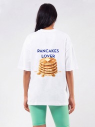 c1235 | pancakes lover - oversized άσπρο c1235