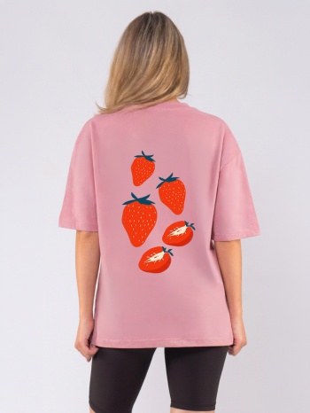 c1238 | strawberry - oversized ροζ c1238