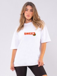 c1241 | sweet watermellon - oversized άσπρο c1241