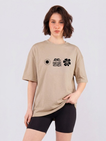 c1245 | summer icons - oversized μπεζ c1245