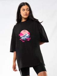 c1006 | sakura dream - oversized μαύρο c1006