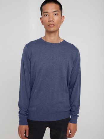 blend sweater blue 100% cotton σε προσφορά