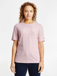tommy hilfiger t-shirt pink 50% organic cotton, 50% cotton