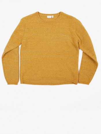 name it ronna kids sweater yellow 67% polyester, 32% σε προσφορά