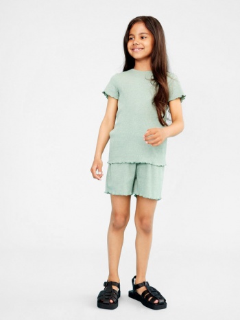 name it tara kids shorts green 66% polyester, 28% cotton σε προσφορά