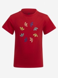 adidas originals kids t-shirt red 100% cotton