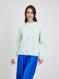 guess emely sweatshirt green 60% cotton, 40% polyester