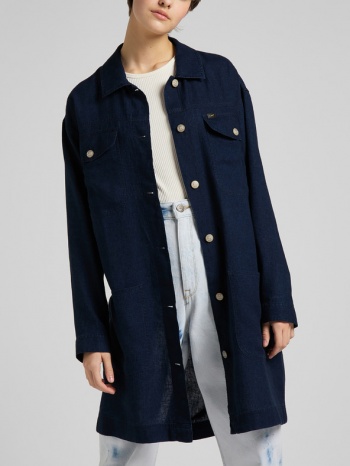 lee jacket blue 60% lyocell, 40% linen σε προσφορά