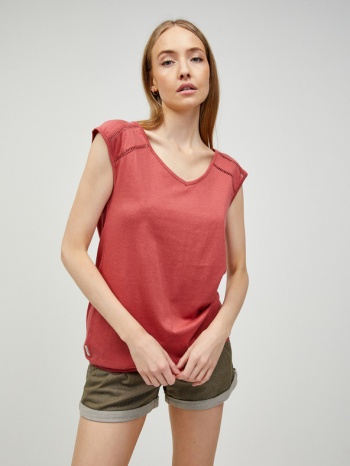ragwear jungie t-shirt pink 50% lyocell, 50% cotton σε προσφορά