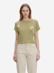 tom tailor t-shirt green 97% viscose, 3% elastane