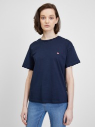 napapijri salis t-shirt blue 100% cotton