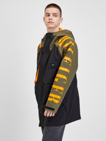 tommy hilfiger jacket black 50% recycled polyester, 25% σε προσφορά
