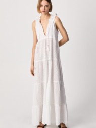 pepe jeans nathan dresses white 100% cotton