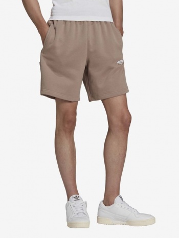 adidas originals short pants brown 100% cotton σε προσφορά