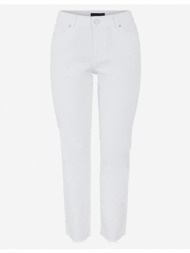 pieces luna jeans white 79% cotton, 20% recycled cotton, 1% elastane