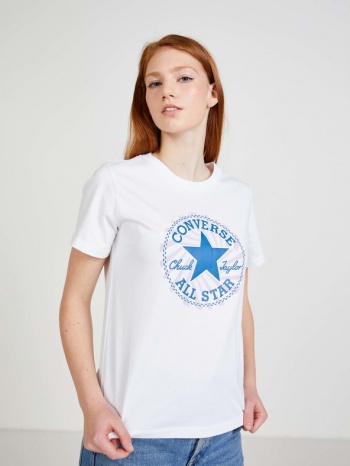 converse t-shirt white 100% cotton σε προσφορά