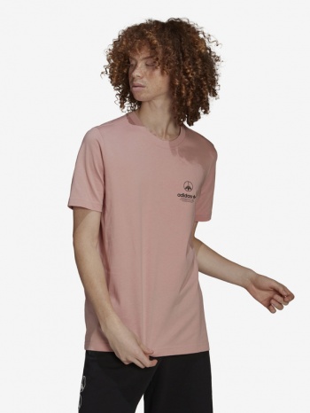 adidas originals t-shirt pink 100% cotton