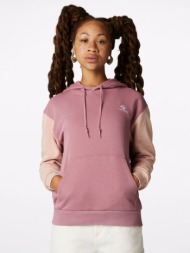 converse french terry sweatshirt pink 72% cotton, 11% recycled polyester, 9% polyester, 8% organic c