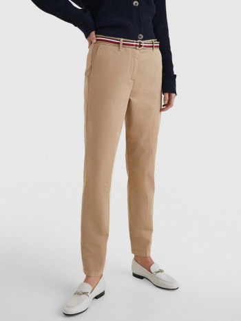 tommy hilfiger hailey trousers beige 65% cotton, 33% σε προσφορά