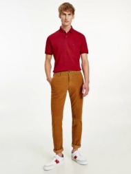 tommy hilfiger polo shirt red 96 % organic cotton, 4 % elastane