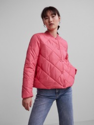 pieces bee jacket pink 100 % recycled polyester