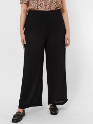 vero moda curve grace trousers black 100% viscose