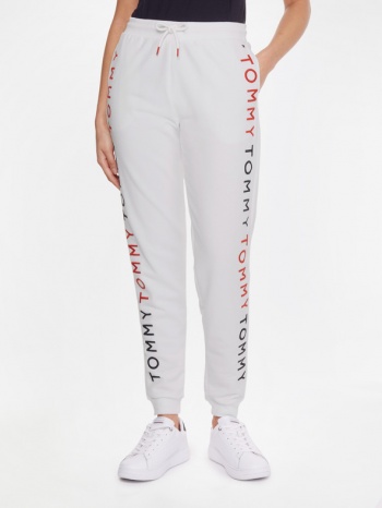 tommy hilfiger sweatpants white 50% cotton, 50% recycled σε προσφορά