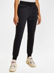 tommy jeans sweatpants black 55% organic cotton, 45% polyester