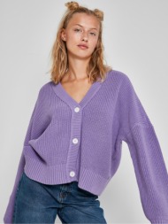 noisy may una cardigan violet 100% cotton