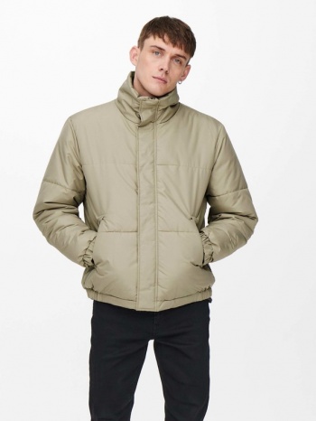 only & sons orion jacket beige 100% polyester σε προσφορά