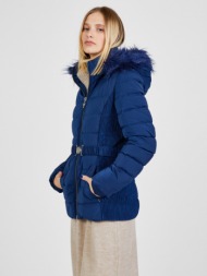 guess winter jacket blue outer part - 94% polyester, 6% elastane; lining - 100% polyester; filling -