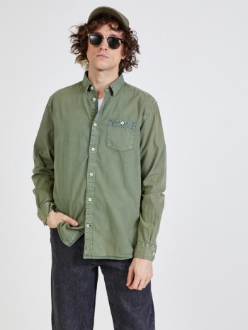 tom tailor shirt green 100% cotton σε προσφορά