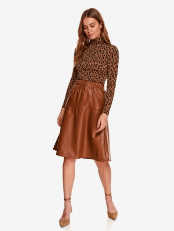 top secret skirt brown 100% polyurethane σε προσφορά