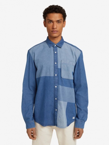 tom tailor denim shirt blue 100% cotton σε προσφορά