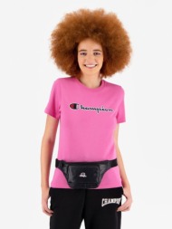 champion t-shirt pink 88 % cotton, 12 % elastan
