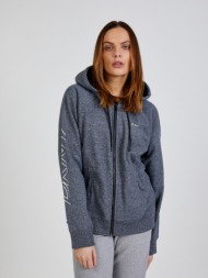 dkny ombre logo sweatshirt grey 60% cotton, 40% polyester