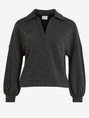 vila many sweater grey 92% polyester, 8% viscose σε προσφορά