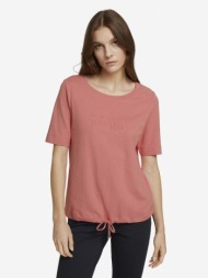 tom tailor denim t-shirt pink 81% cotton, 16% polyester, 3% elastane