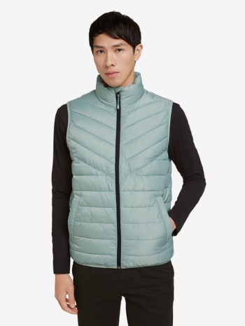 tom tailor denim vest green 100% polyester σε προσφορά