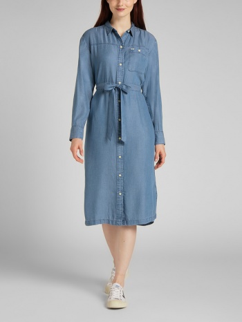 lee western dresses blue 100% lyocell σε προσφορά