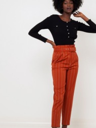 camaieu trousers orange 70% polyester, 28% viscose, 2% elastane