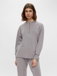 pieces sweatshirt grey 48% polyester, 46% modal, 6% elastane