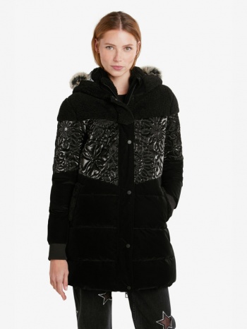 desigual coat black 100% polyester σε προσφορά