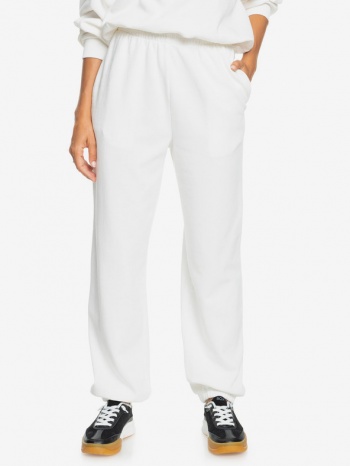roxy day go by sweatpants white 80% cotton, 20% polyester σε προσφορά
