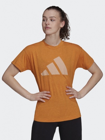 adidas performance win 2.0 t-shirt orange 50% recycled σε προσφορά